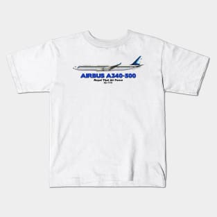 Airbus A340-500 - Royal Thai Air Force Kids T-Shirt